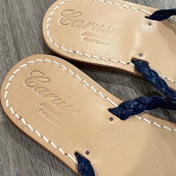 Worn Once? Size EU37 US 6.5 Caruso Sandali Arabella Made in Italy Leather Sandal - Picture 4 of 10
